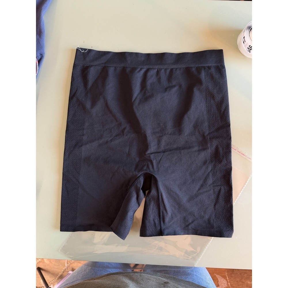 Wacoal Womens Black Shapewear Slip Shorts Anti Chafing Under Dress XL Slimming